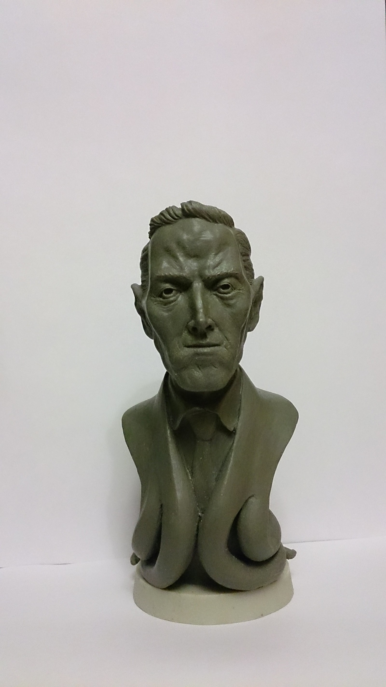 Howard Phillips Lovecraft - My, Howard Phillips Lovecraft, Statuette, Sculpture, Plasticine, Longpost