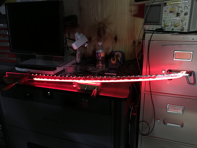 Laser sword by Jeff Church - Sword, Longpost, Creation, Backlight, Craft