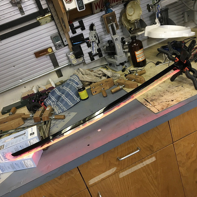 Laser sword by Jeff Church - Sword, Longpost, Creation, Backlight, Craft