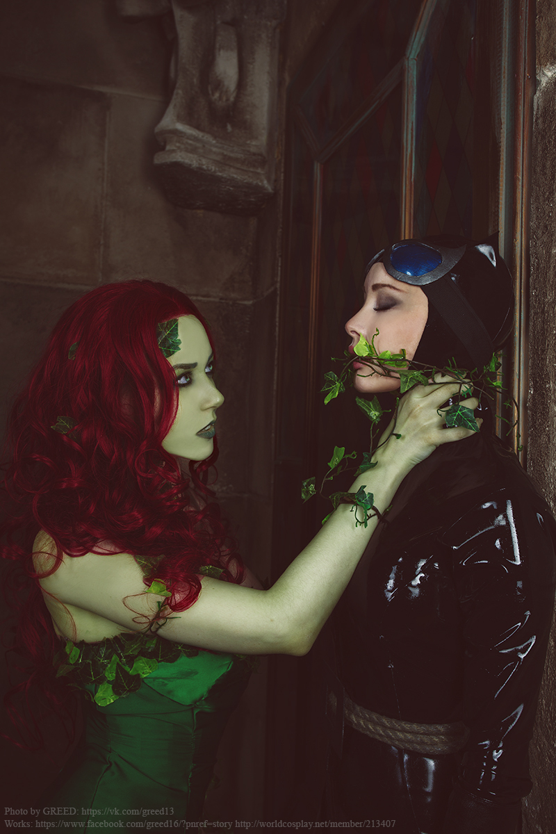 Poison Ivy and Catwoman cosplay based on DC comics - My, Cosplay, DC, Poison ivy, Catwoman, Longpost, Dc comics