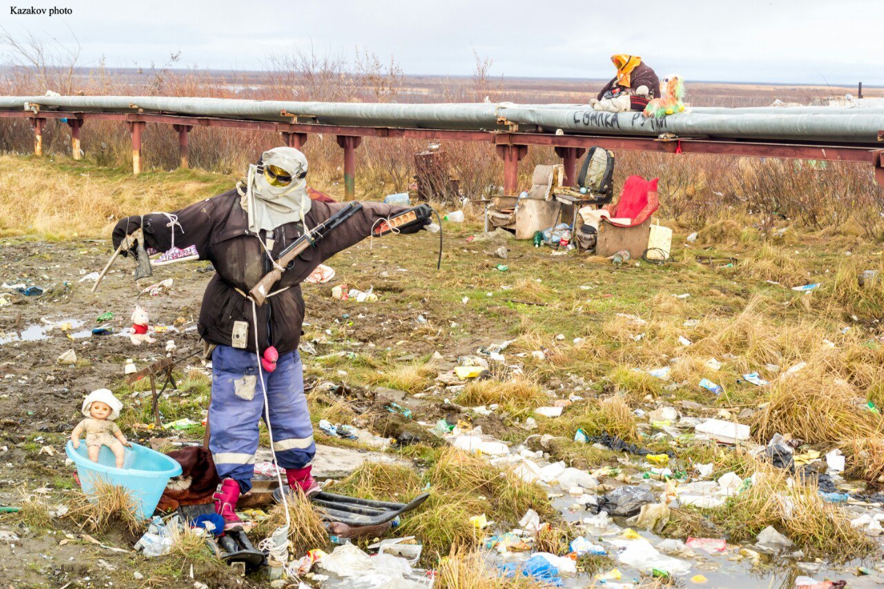 The landfill rocks. - Dump, Yamal, Scarecrow, Not mine, Longpost