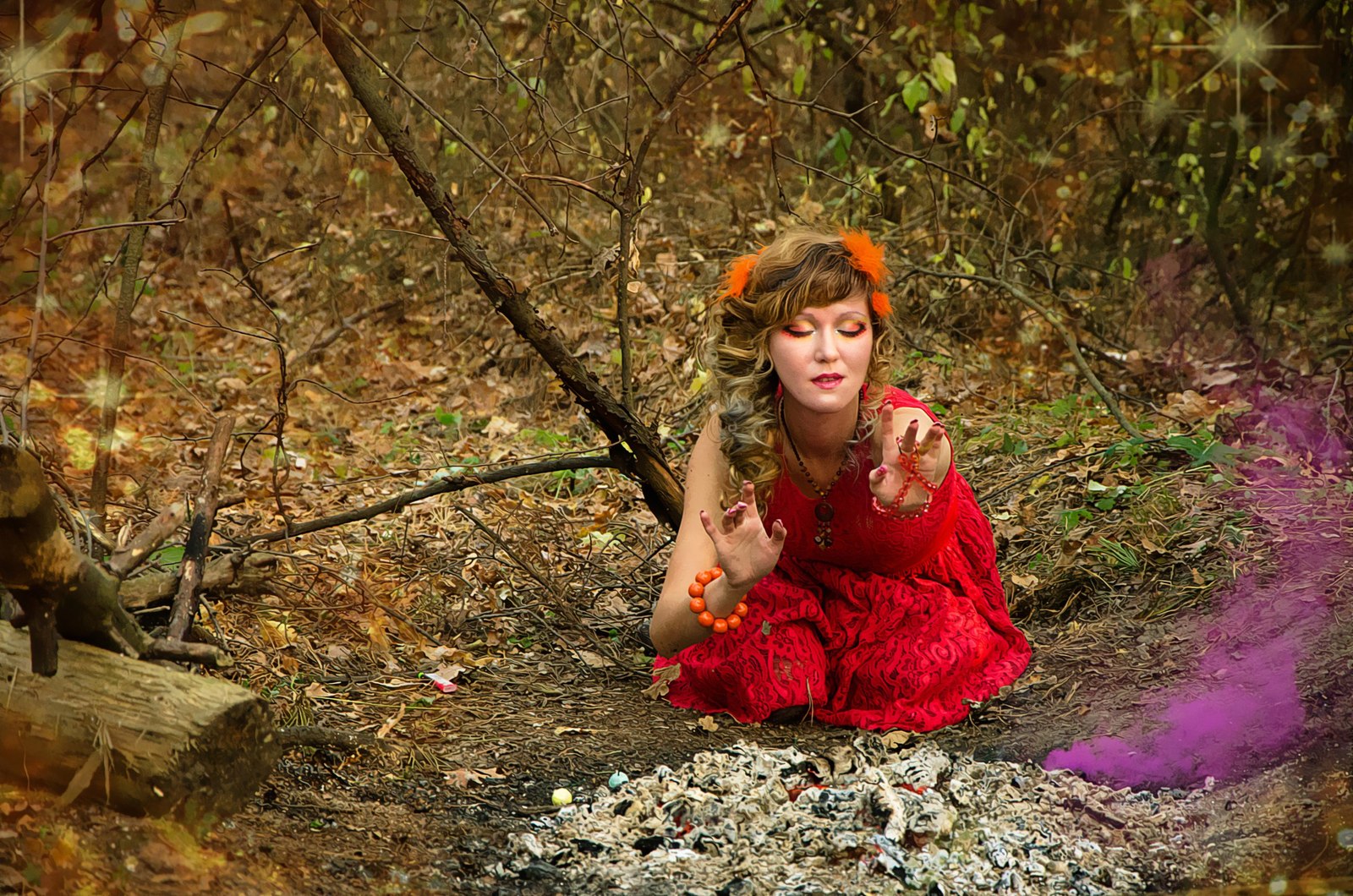 Legend of the Phoenix - My, Phoenix, Legend, PHOTOSESSION, Story, , Forest, Smoke, Longpost