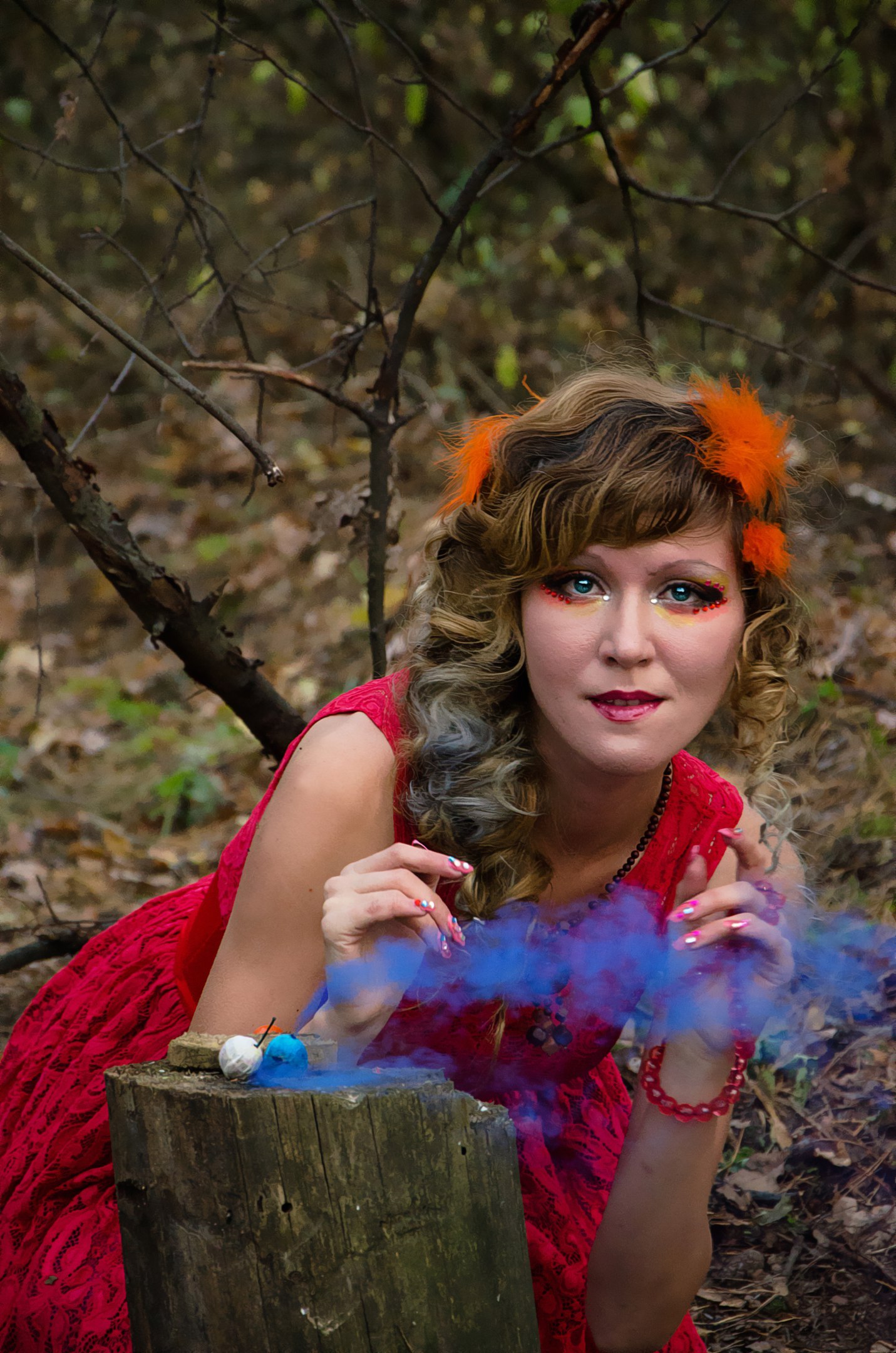 Legend of the Phoenix - My, Phoenix, Legend, PHOTOSESSION, Story, , Forest, Smoke, Longpost