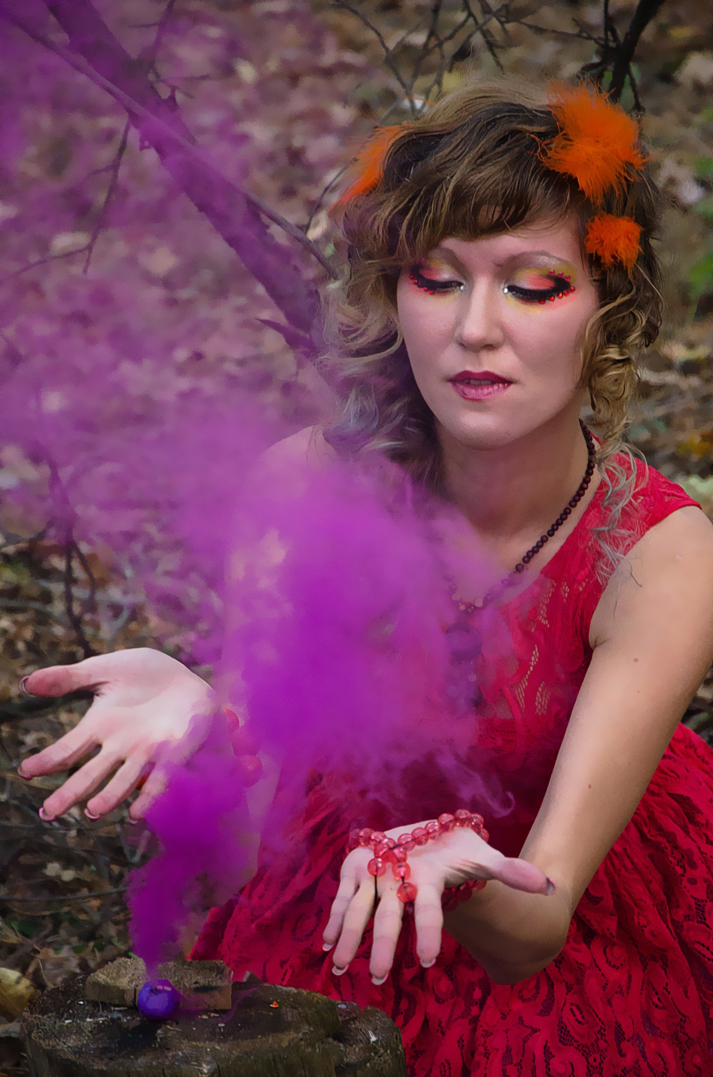 Legend of the Phoenix - My, Phoenix, Legend, PHOTOSESSION, Story, , Forest, Smoke, Longpost