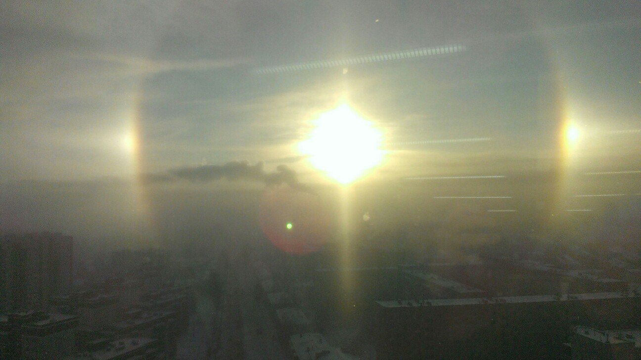 Post 4670783 - Halo, Izhevsk, Weather, freezing, The sun, Images, Longpost