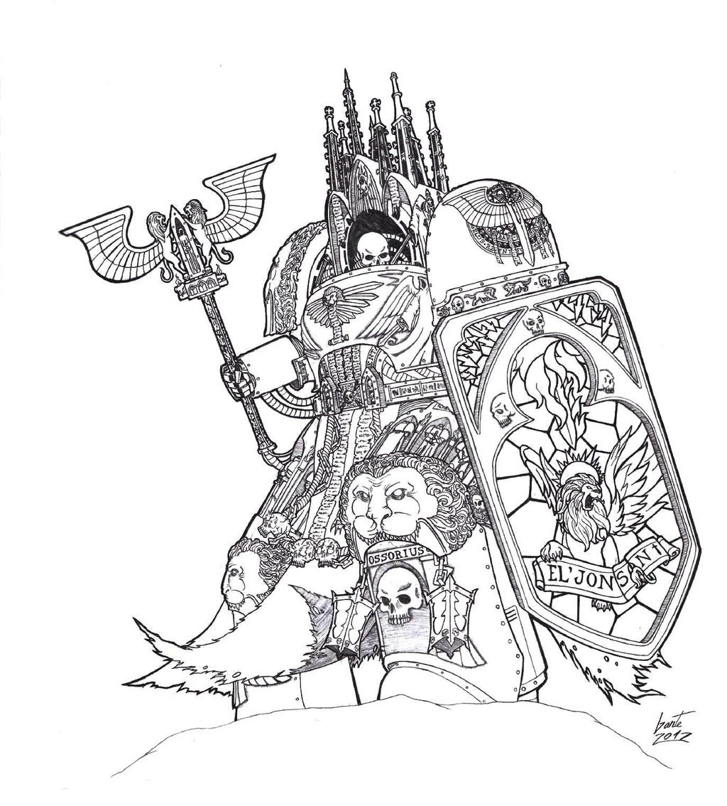 Art by artist Greyall #2 - Warhammer 40k, Warhammer 30k, Adeptus Astartes, , Terminator, Longpost