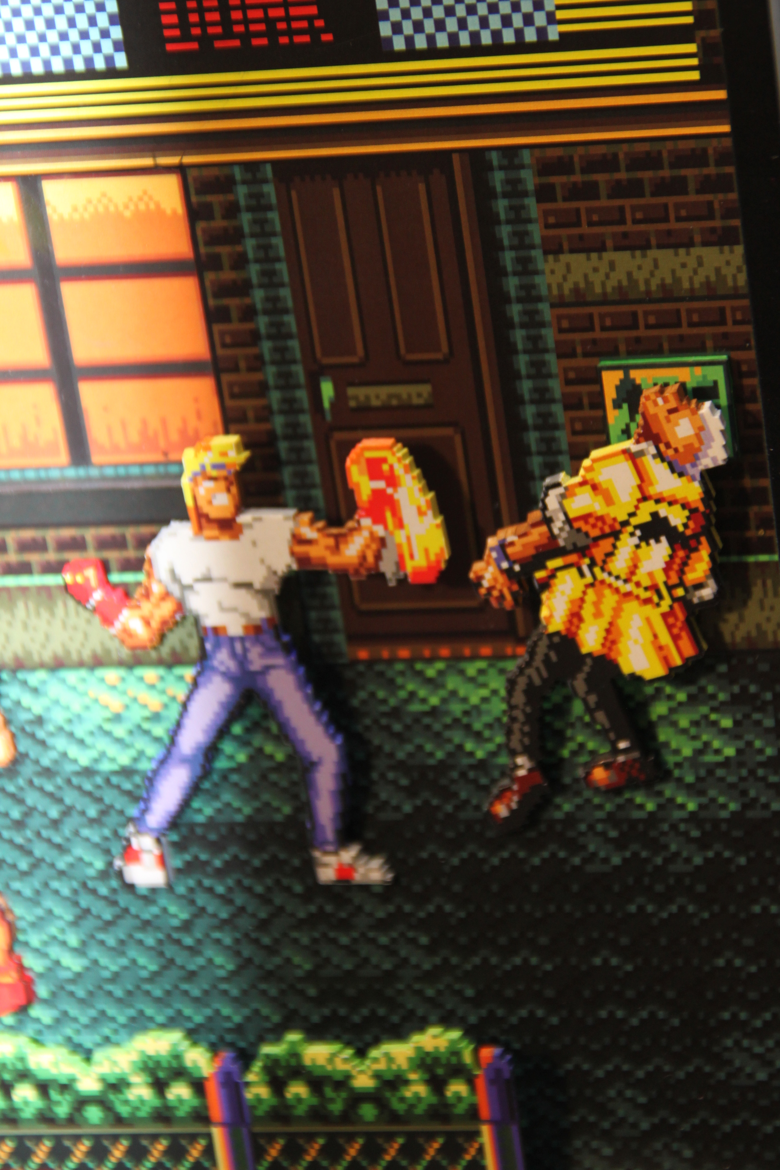 Diorama based on the game Streets of Rage 2 - My, Friday, Creation, Diorama, Pixel Art, Art, Handmade, With your own hands, 8 bit, Longpost