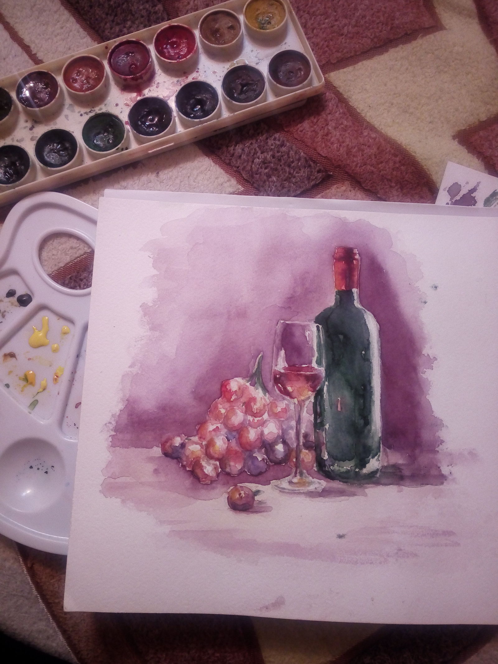 Friday wine - My, Art, Alcohol, Friday tag is mine, Friday