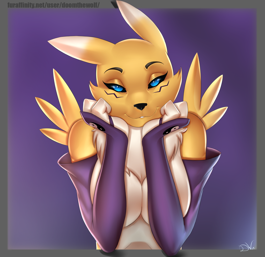 Sweet Stare - NSFW, Furry art, Furry, Renamon, Doomxwolf