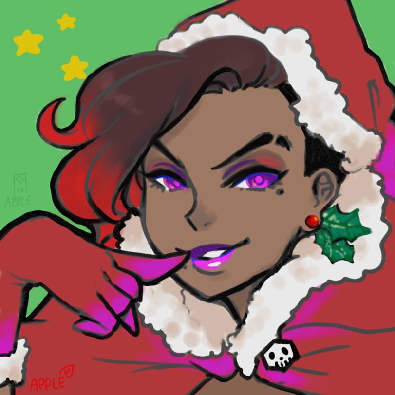 New Year and Christmas mood - Overwatch, , Everything, Beautiful girl, Chan, Games, Longpost