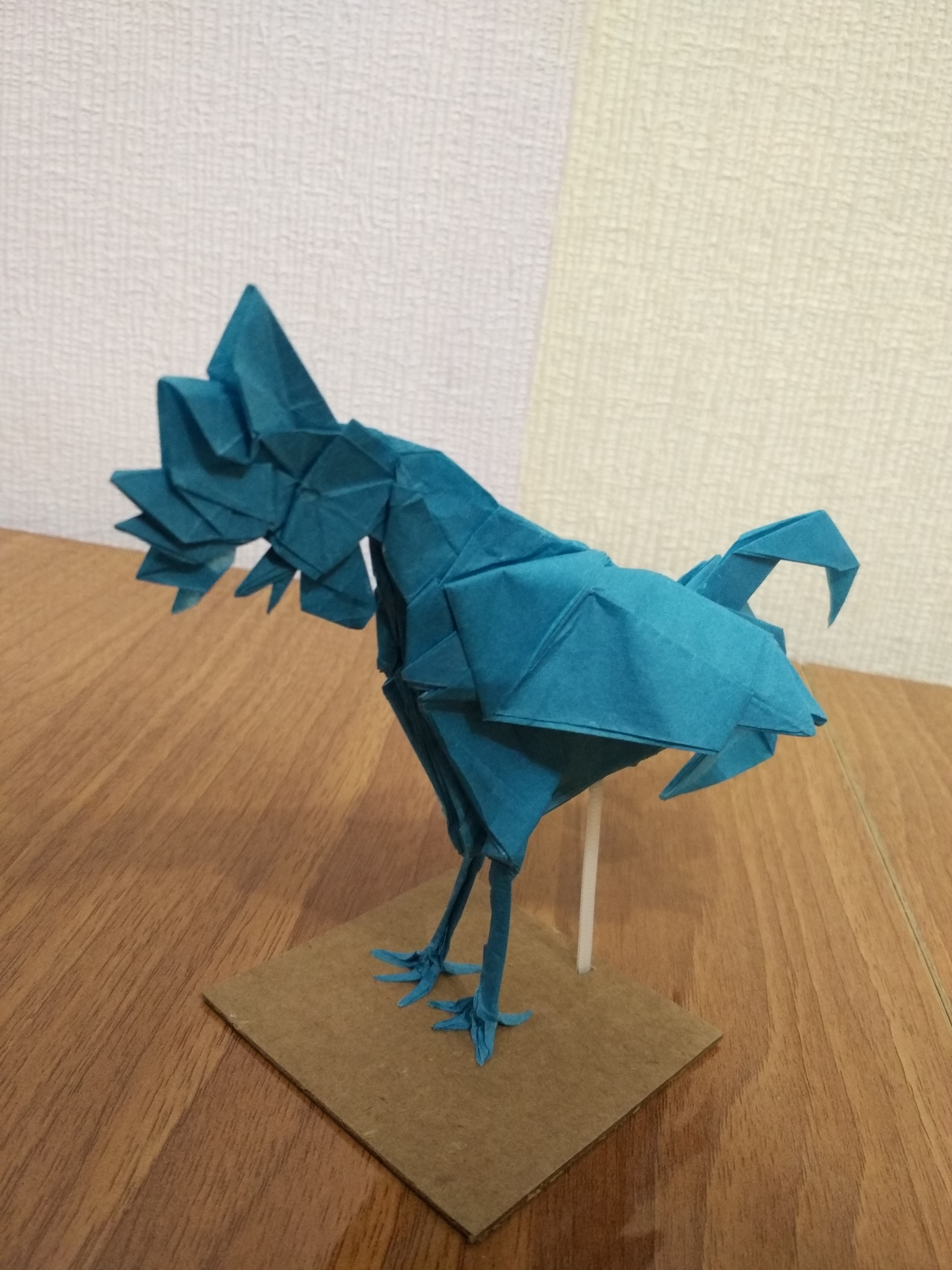 Origami. - My, Origami, My, , Rooster, Longpost