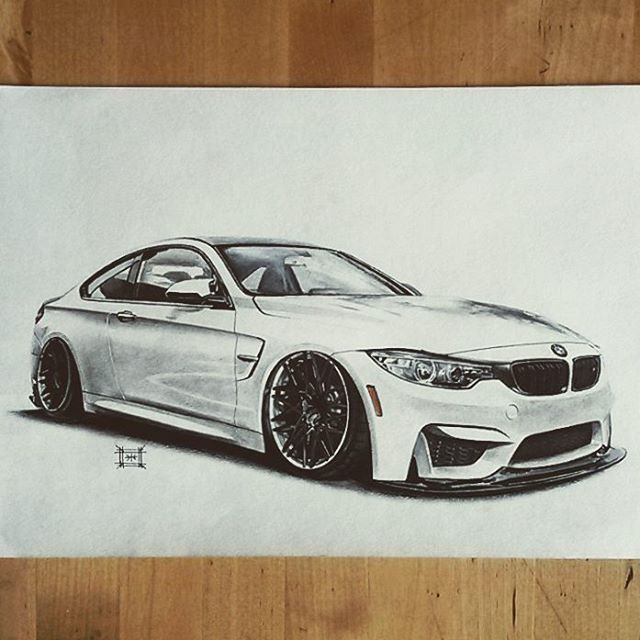 Several works on the penultimate generation of BMW :) - My, Bmw, Art, Drawing, Creation, Auto, Bmw m3, Bimmer, Longpost