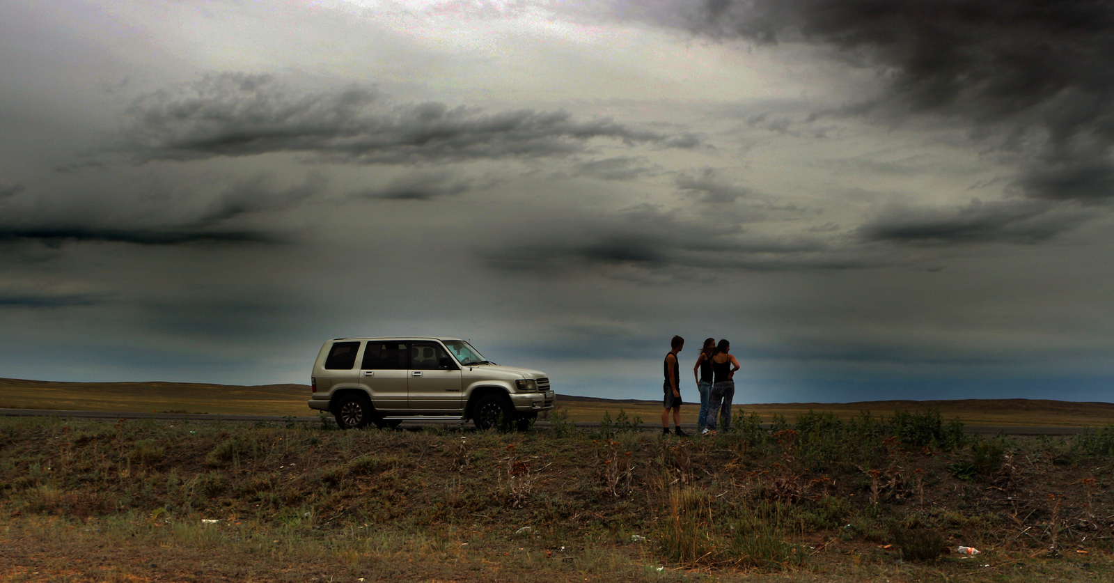 Got lost - My, My, Kazakhstan, Steppe, Wind, Canon