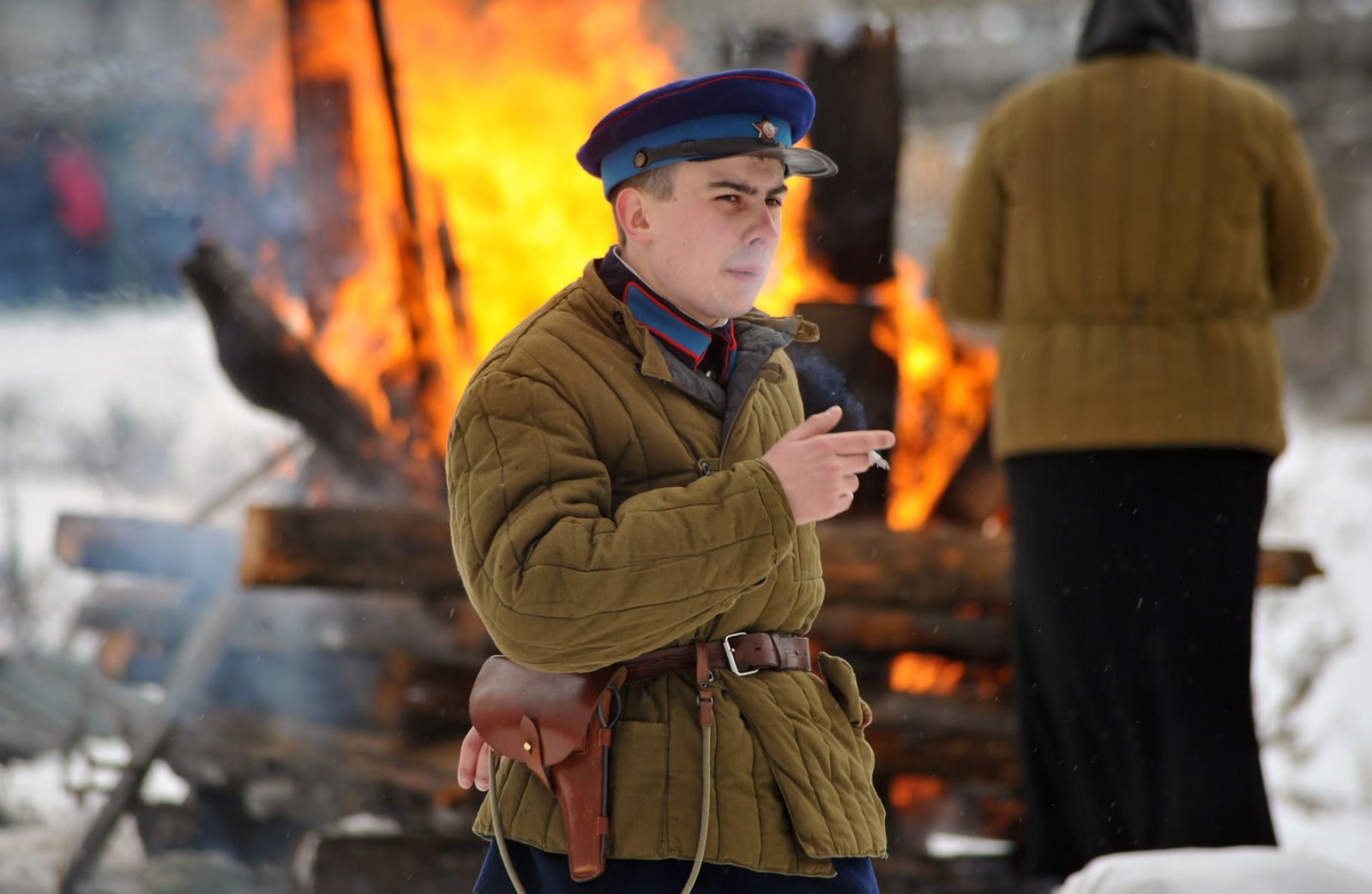 Реконструкторы устроили городские бои в Ельце. | Пикабу