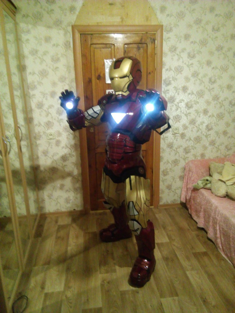 How my friend got ready for Halloween - My, iron Man, , Halloween, Costume, With your own hands, Longpost, Cosplay