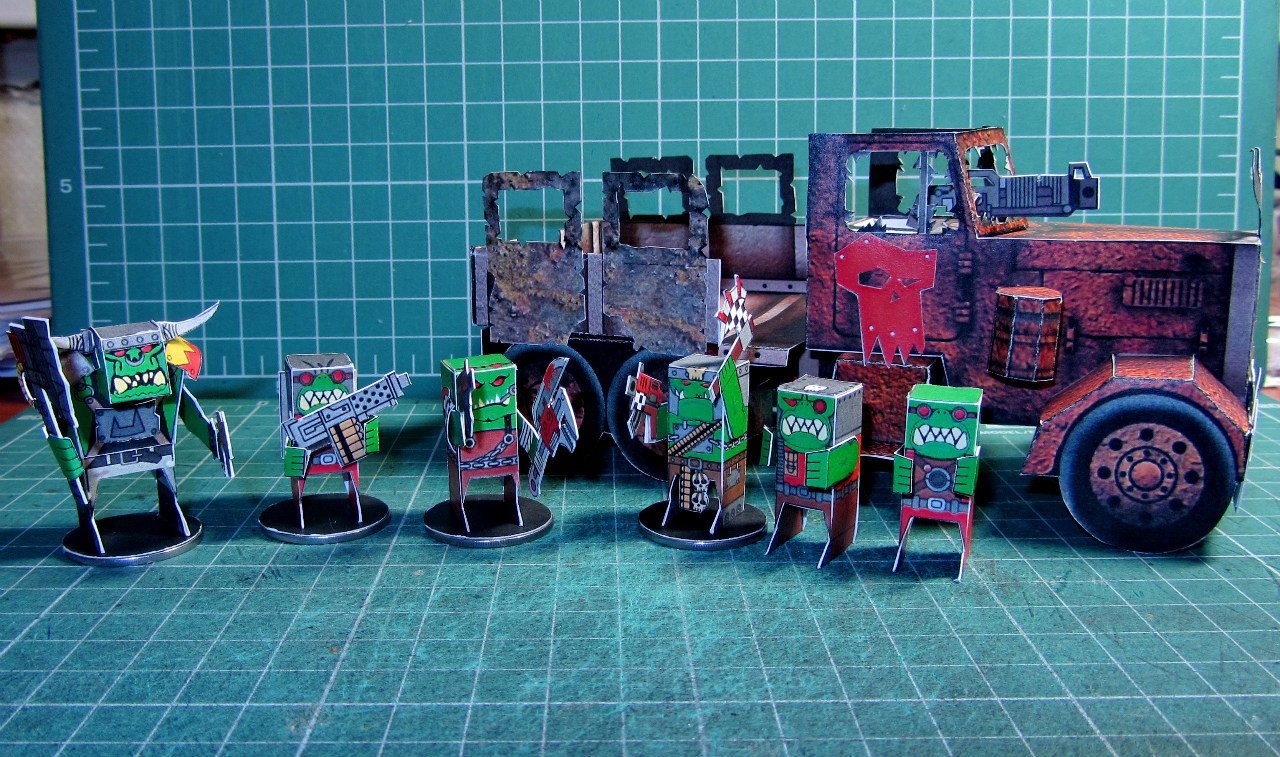 Paper Warhammer. - My, Warhammer 40k, Papercraft, Homemade, Longpost