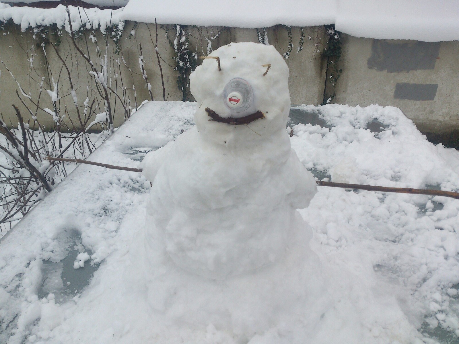 Zhorik in Krasnodar - snowman, Bamboleio, Krasnodar, Longpost