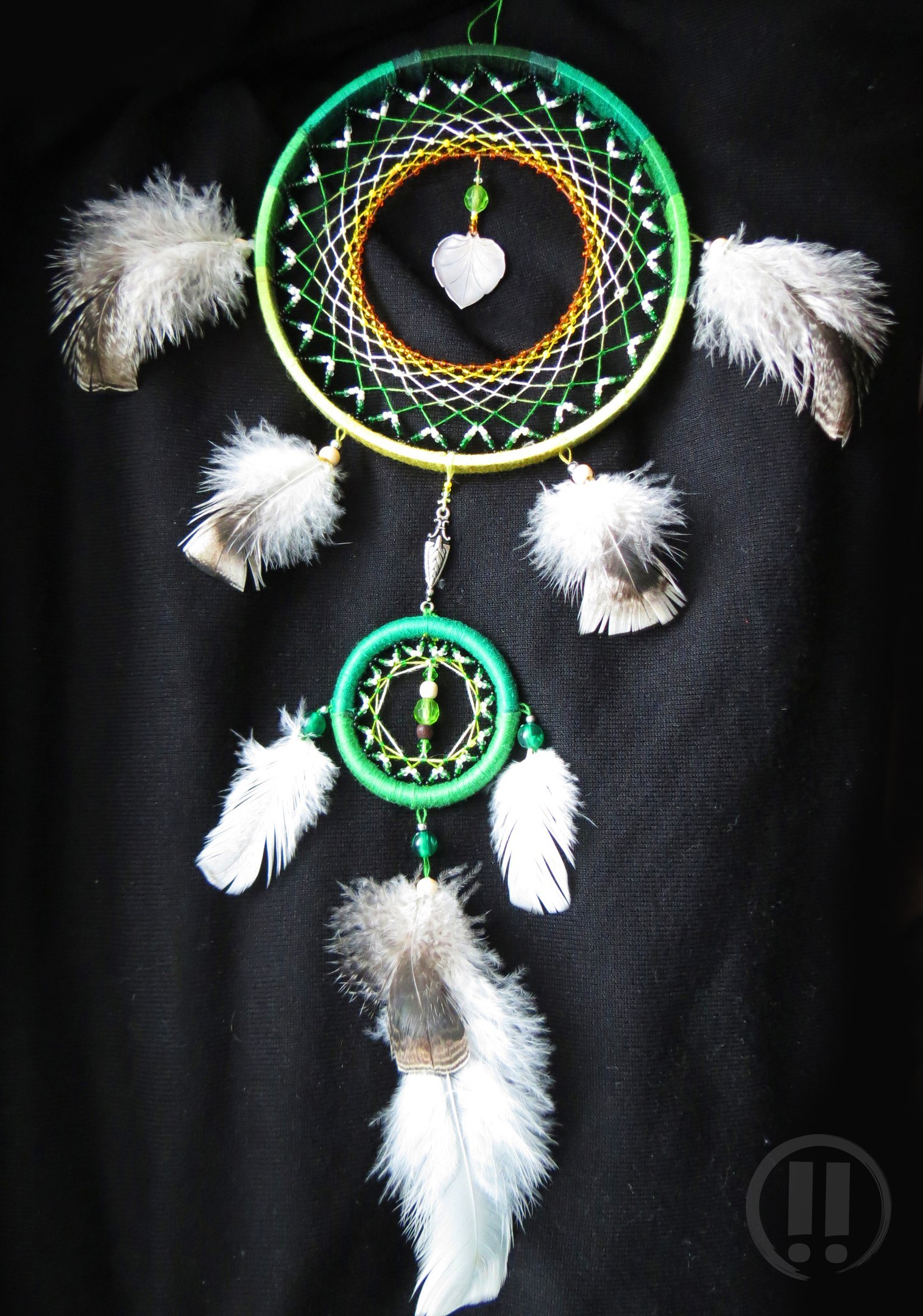 Friday Dream Traps - My, Dreamcatcher, , Needlework, My, Feathers, Beads, Longpost