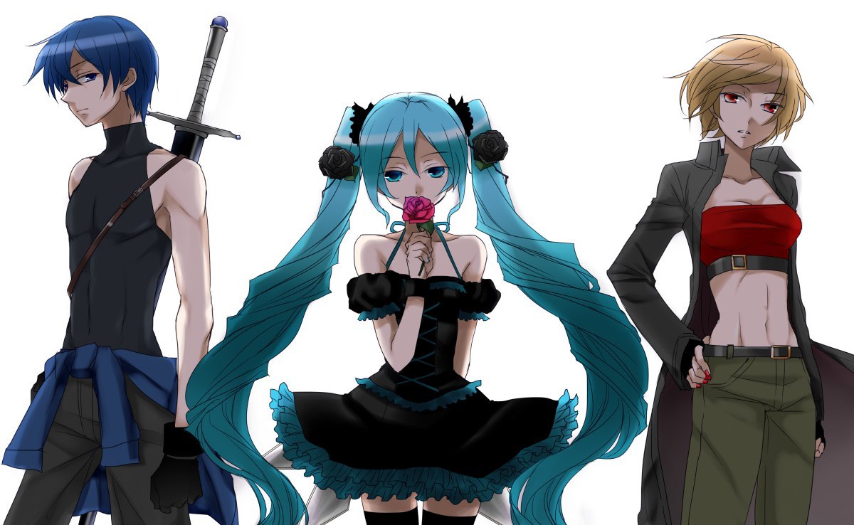 Vocaloids - Anime, Vocaloid, Hatsune Miku, Kaito, Meiko, Anime art