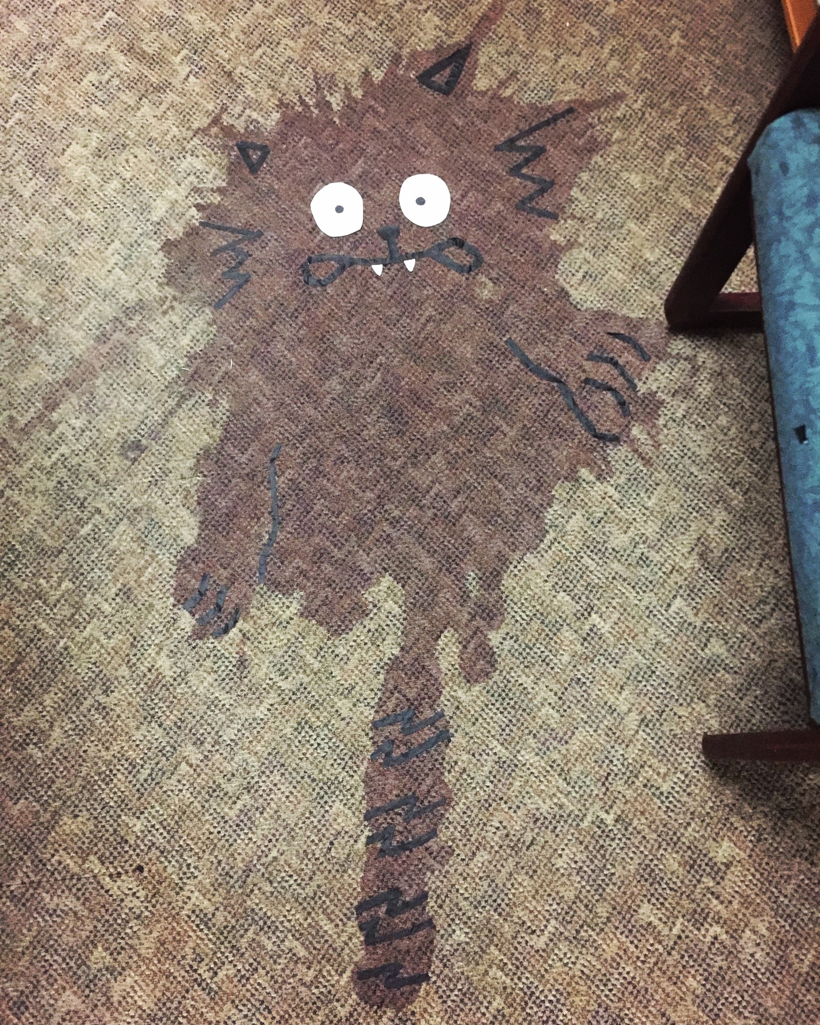 My partner spilled wine in the office yesterday - Longpost, Photo, cat, Alcohol, Wine