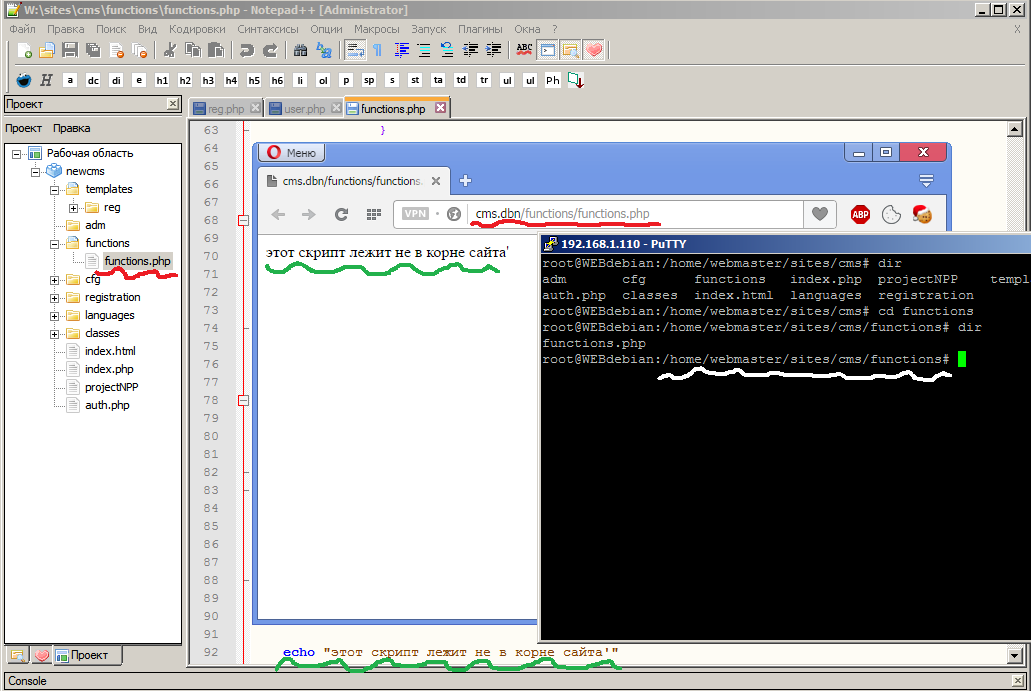 Notepad++ адаптированный для вебпрограммиста - Моё, Notepad++, Web-Программирование, PHP