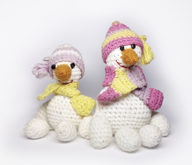 Snowmen - My, snowman, Crochet, Handmade, Souvenirs