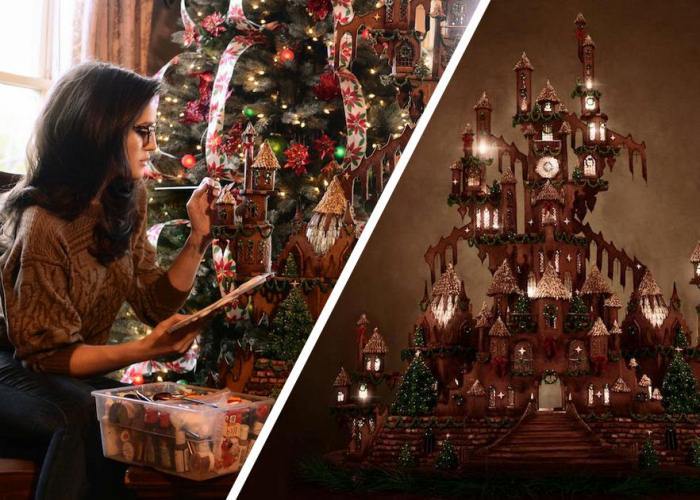 Edible gothic castle for Christmas: giant gingerbread house. - , Creative, Art, Creation, Gingerbread house, Just look, Longpost