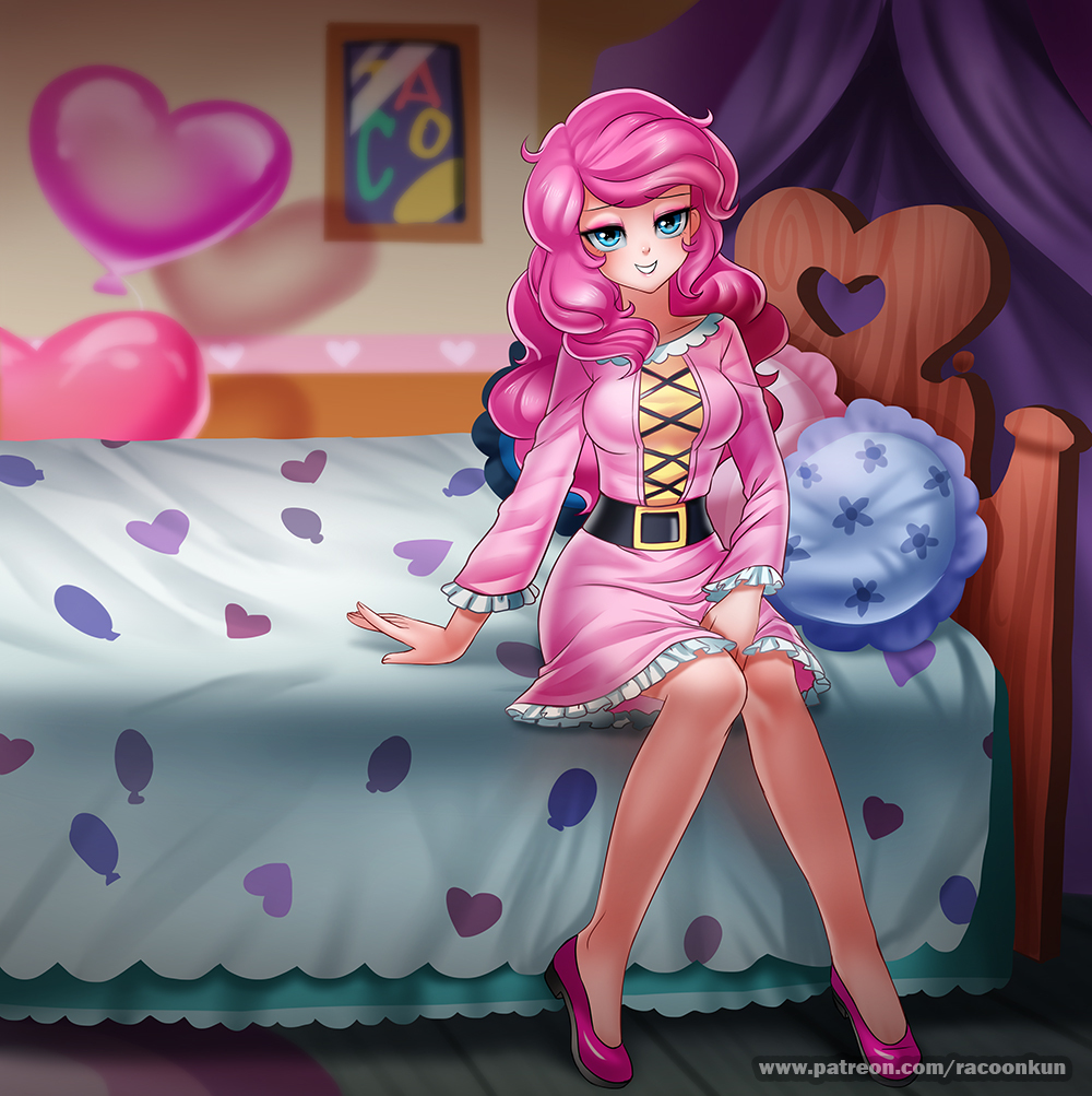 Присаживайся - My Little Pony, Pinkie Pie, Хуманизация, Racoonkun, MLP Edge