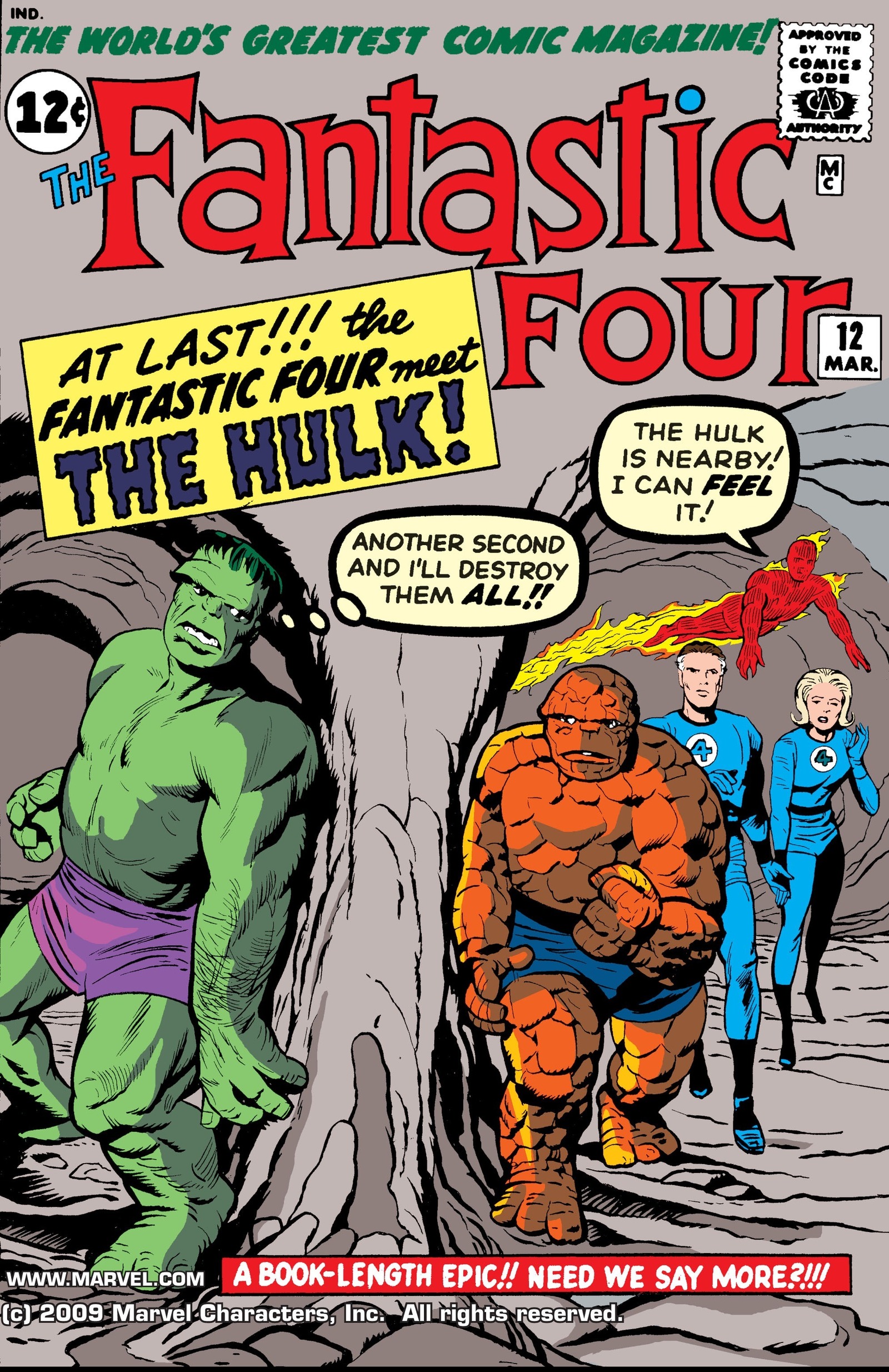 Знакомство с комиксами: Fantastic Four #12 - Моё, Супергерои, Фантастическая четвёрка, Халк, Marvel, Комиксы-Канон, Длиннопост