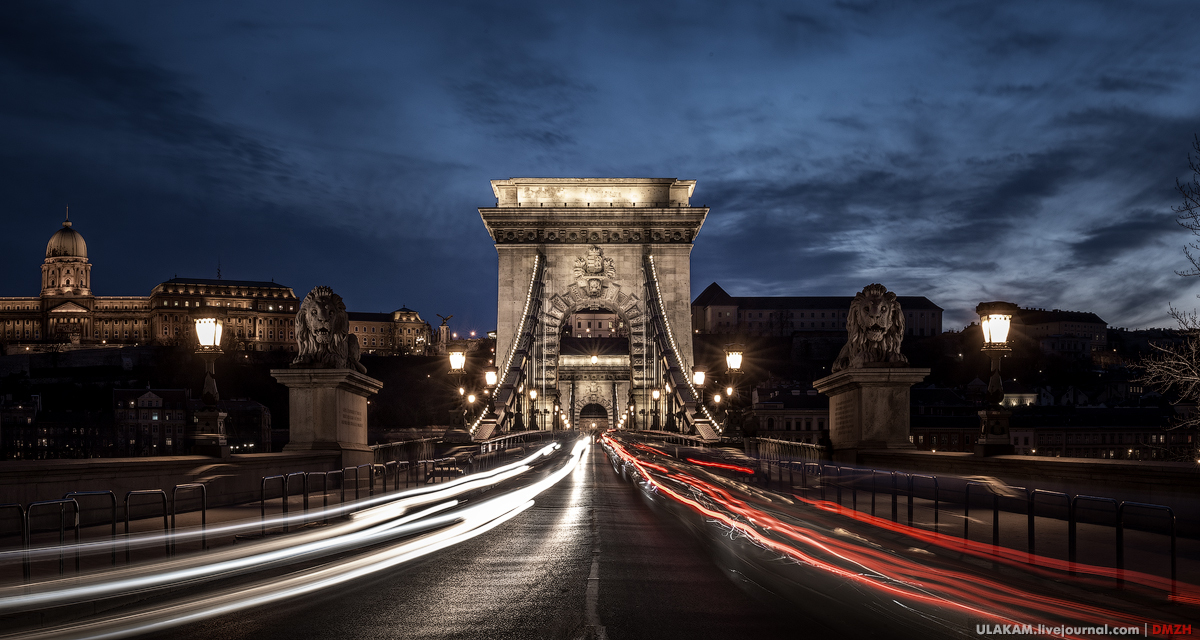 Bridges. - My, Photo, The photo, Sunset, Night, Town, Bridge, Budapest, Danube