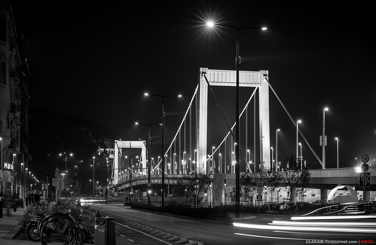 Bridges. - My, Photo, The photo, Sunset, Night, Town, Bridge, Budapest, Danube