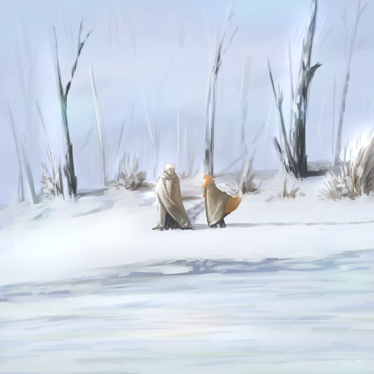 Winter companion - Anime art, Anime, Spice and Wolf, Horo holo, Holo, Kraft lawrence