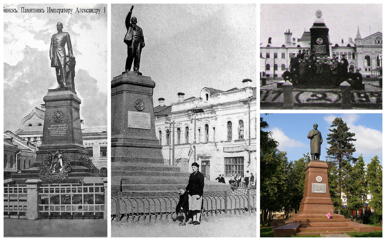 Monuments to Lenin on the pedestals of other monuments - Lenin, Monument, Russia, Empire, Pedestal, Story, Old photo, Longpost