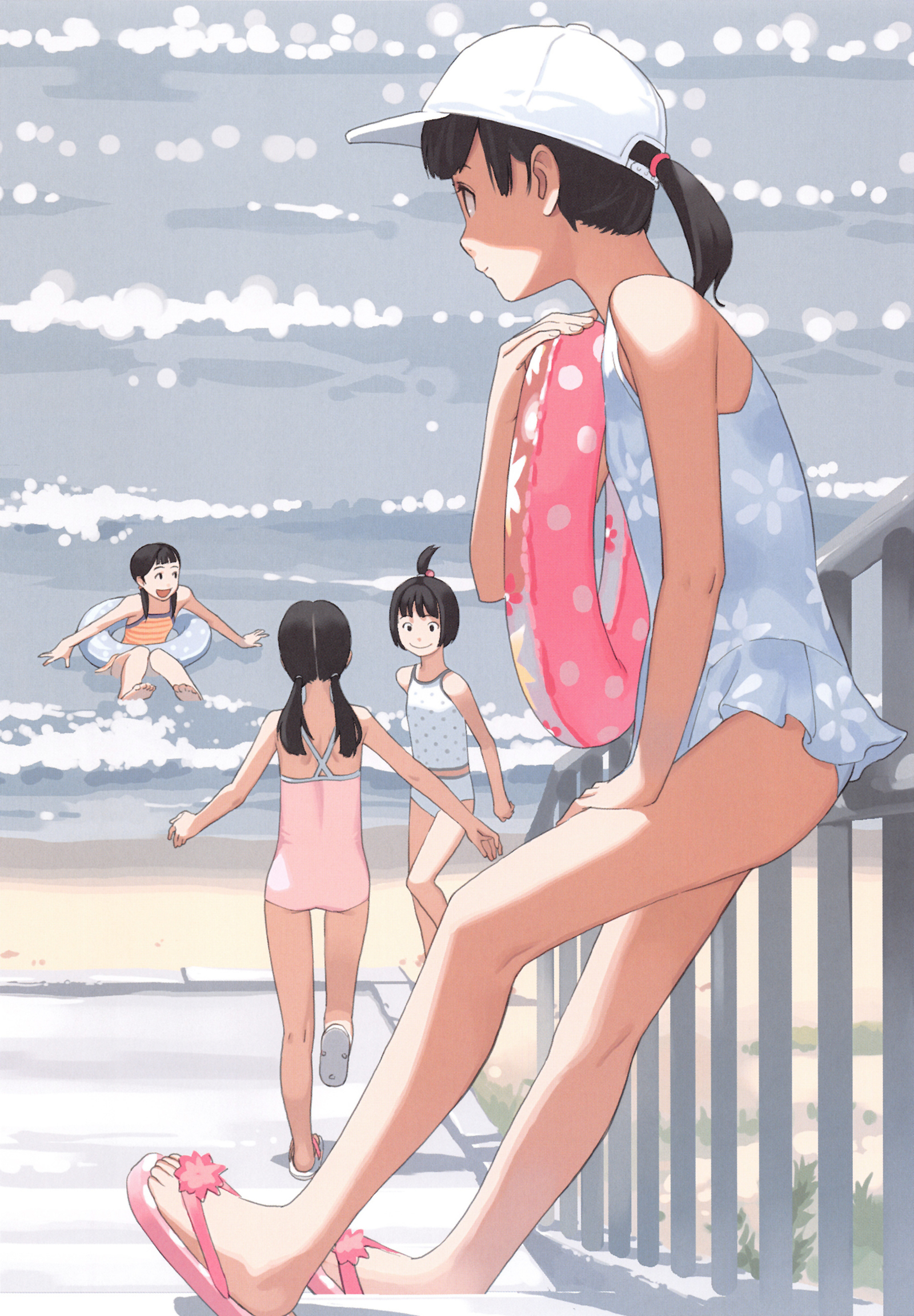 Takamichi Art Work - Anime original, Anime art, Takamichi, Summer, Anime, Art