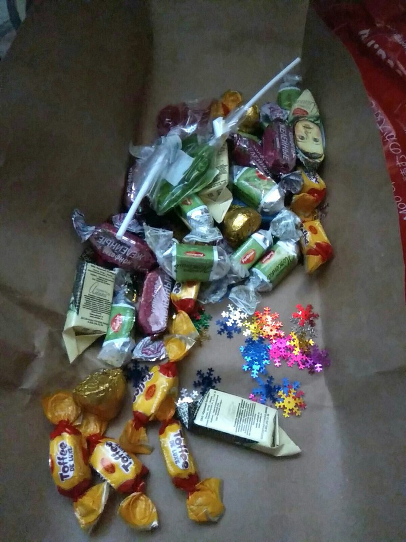 New Year's exchange. - My, New Year, Gift exchange, Yummy, Longpost