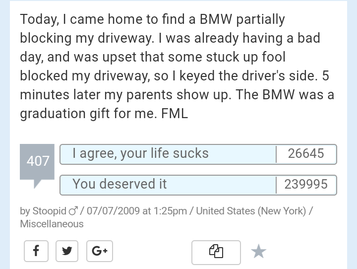 It was necessary to hit with a baseball bat ... - Bmw, Karma, Car, Parents, Higher education