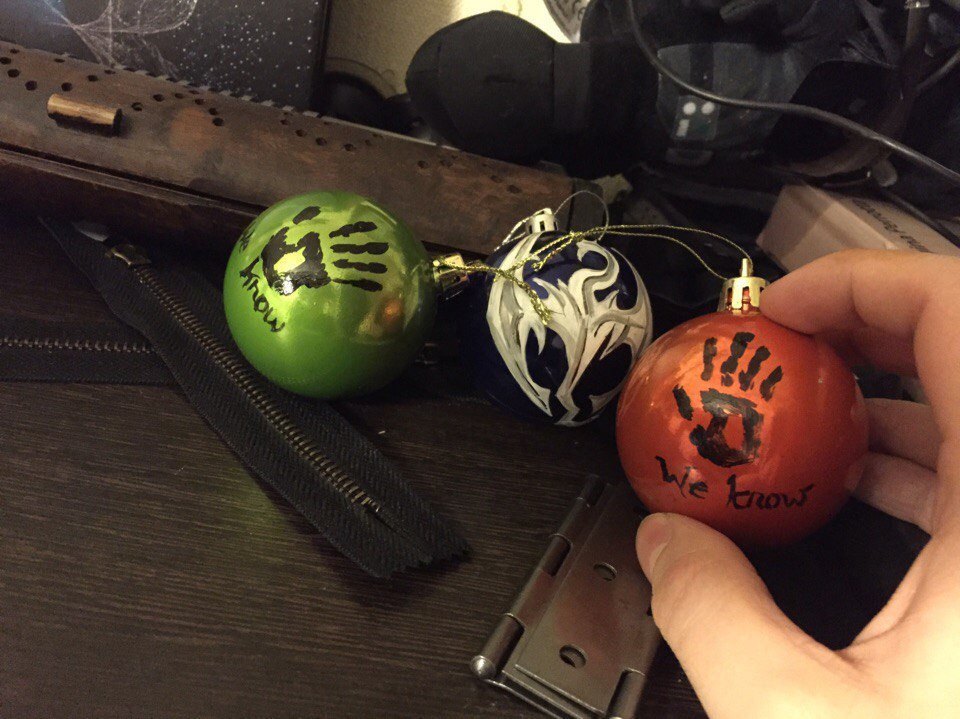 Colored and slightly strange Christmas balls - My, New Year, Presents, Christmas decorations, Skyrim, With your own hands, Longpost, The Elder Scrolls V: Skyrim