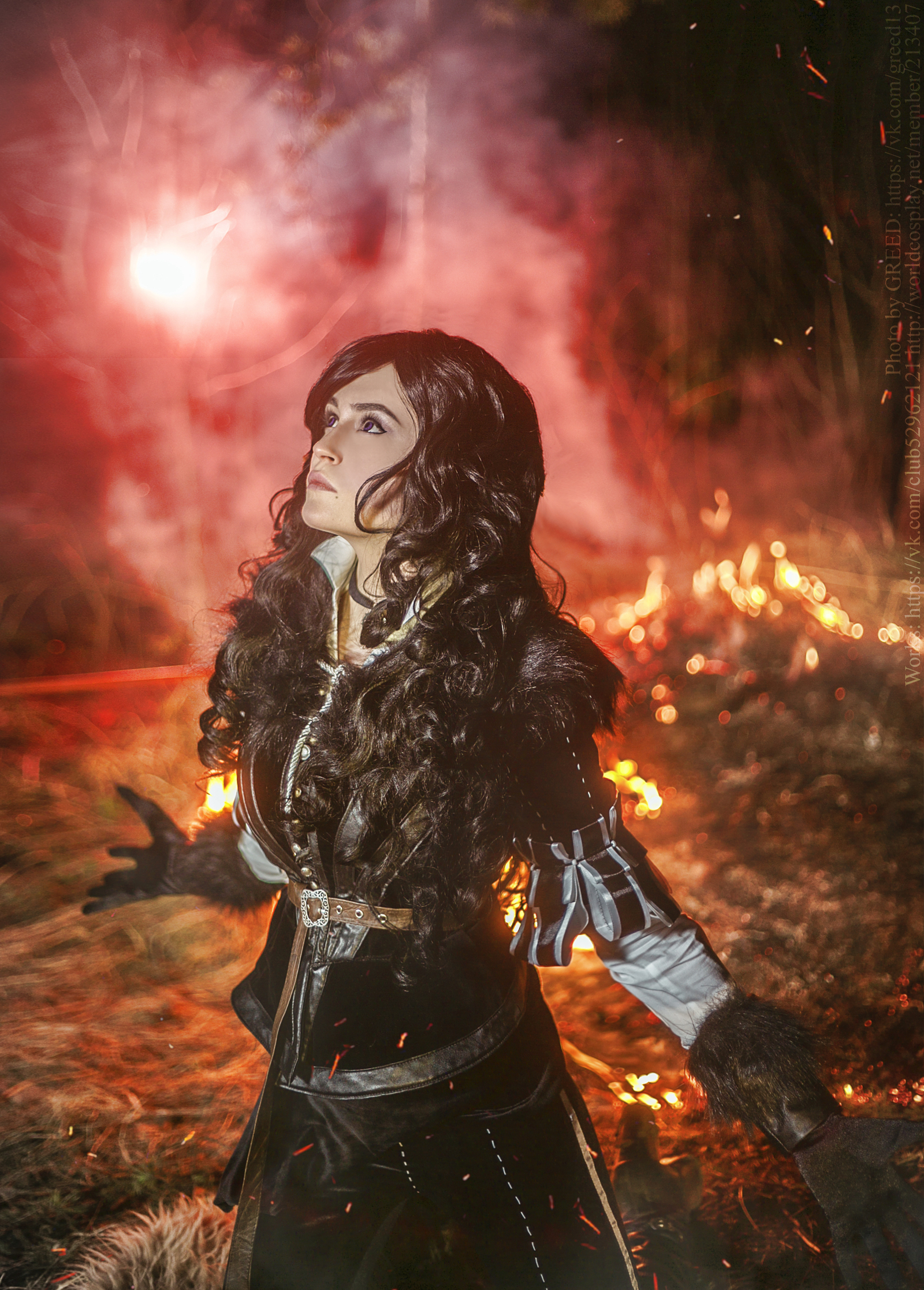 Black-haired beast Yennefer - My, Yennefer, Cosplay, The Witcher 3: Wild Hunt, Witcher, Gamers, Horses, Longpost