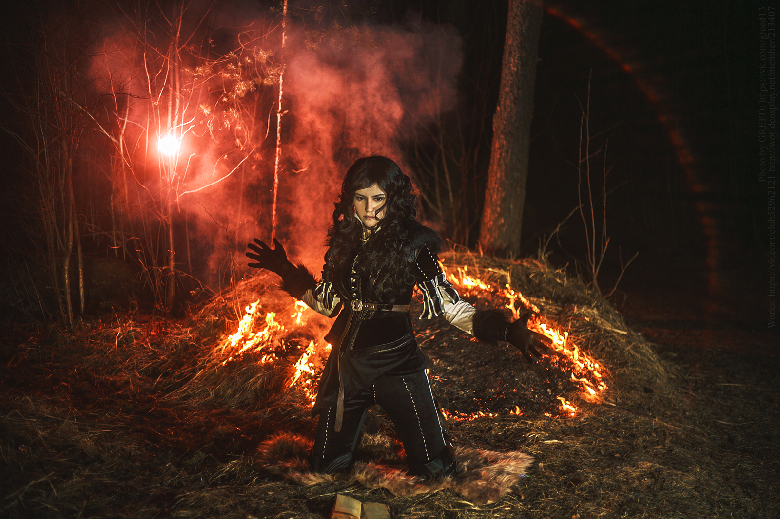 Black-haired beast Yennefer - My, Yennefer, Cosplay, The Witcher 3: Wild Hunt, Witcher, Gamers, Horses, Longpost