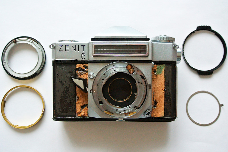 We have a collection zenith 6 under repair - My, Repair of equipment, , Zenith, Repair, Photographic equipment, Repair of photographic equipment, , Longpost, Soviet technology