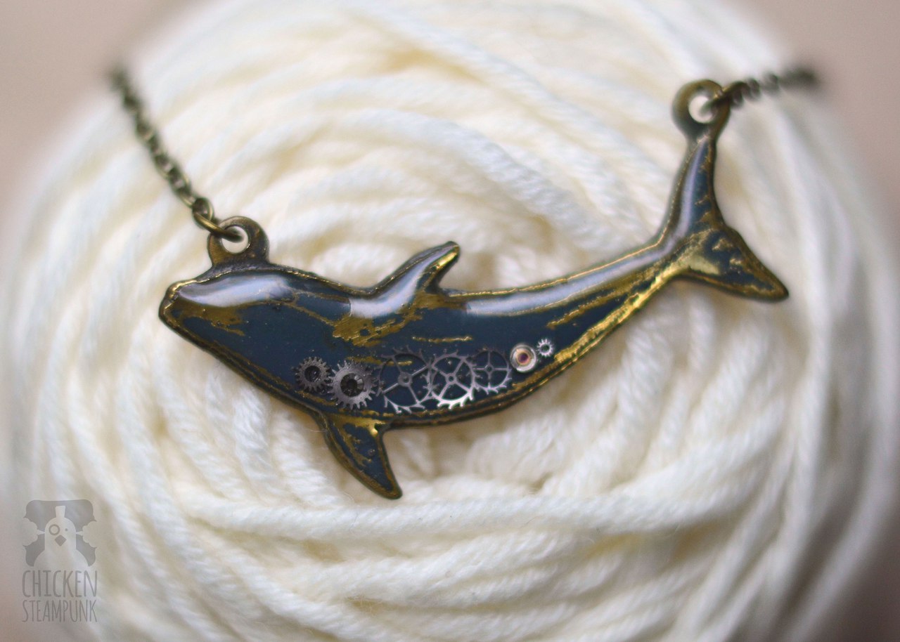 New pendants and brooches in the form of animals, brass and copper - My, Steampunk, Creation, With your own hands, Decoration, Animals, Deer, Whale, Raccoon, Longpost, Deer