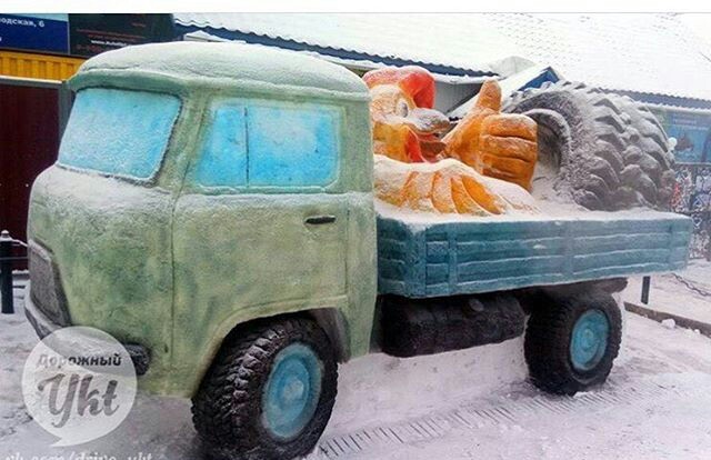 Snow wagon. - Auto, UAZ, Snow