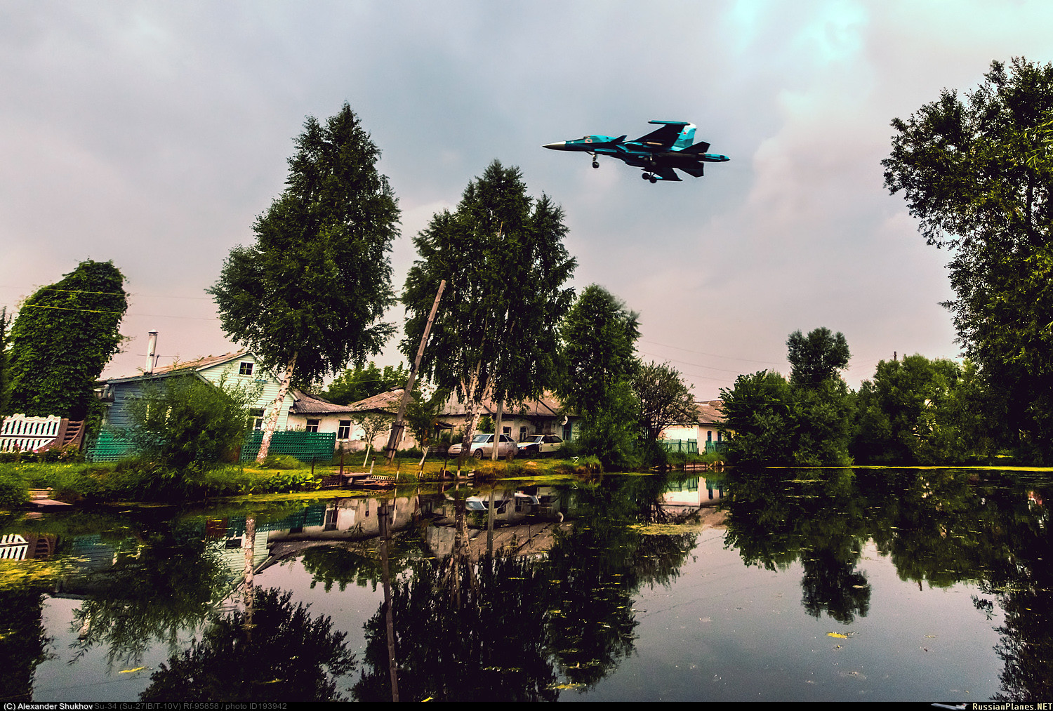 Quiet Russian village - Aviation, Su-34, Village