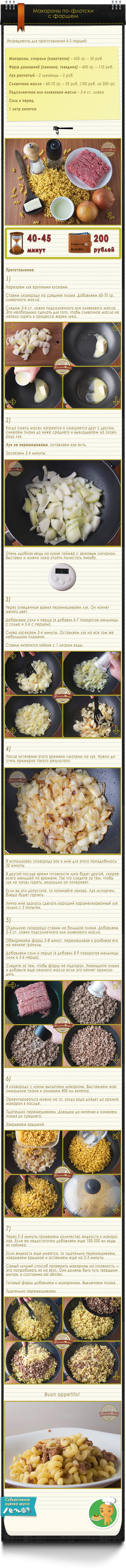 Макароны по-флотски с фаршем | Пикабу