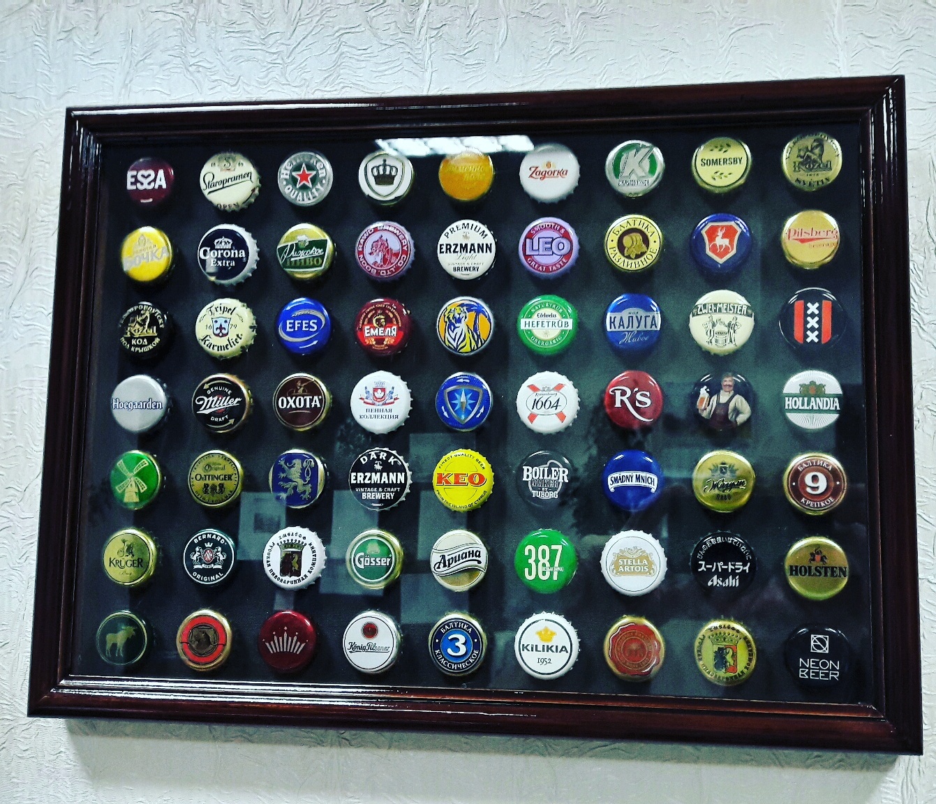 Panel of beer caps - My, Lids, Panel, Decor, My, Collection, Longpost