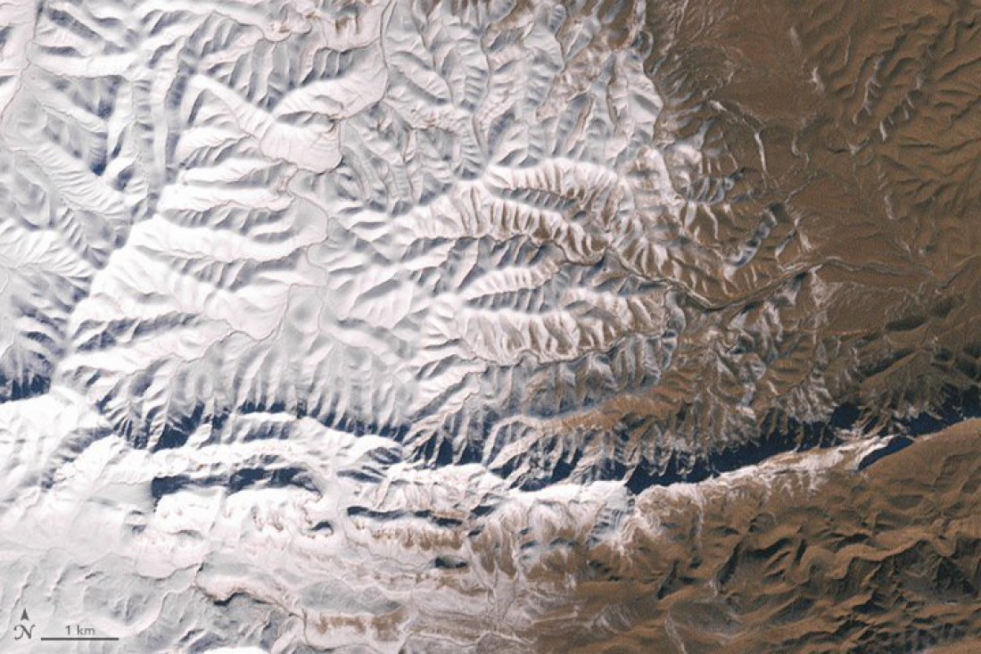 A satellite image of the snow-covered Sahara from NASA - news, Interesting, The science, Space, Photo
