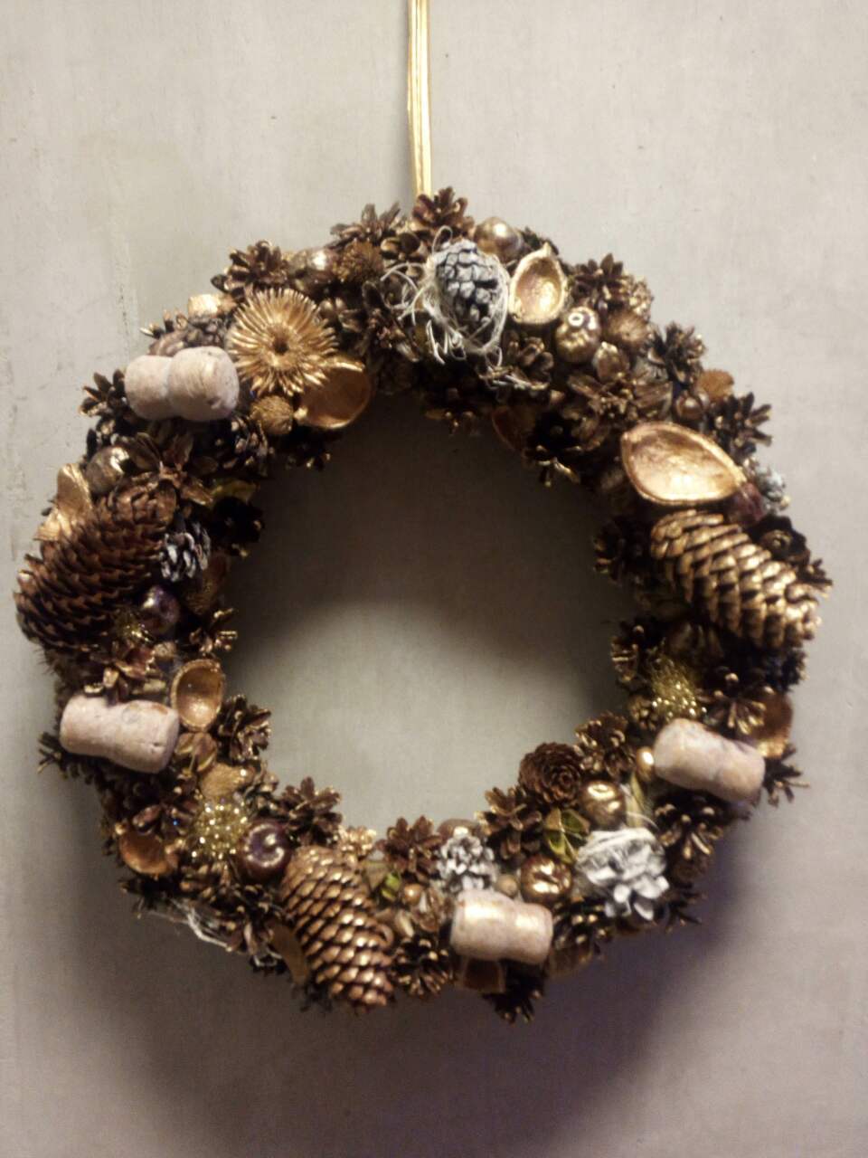 New year wreath - My, Wreath, Christmas wreath, , , Longpost