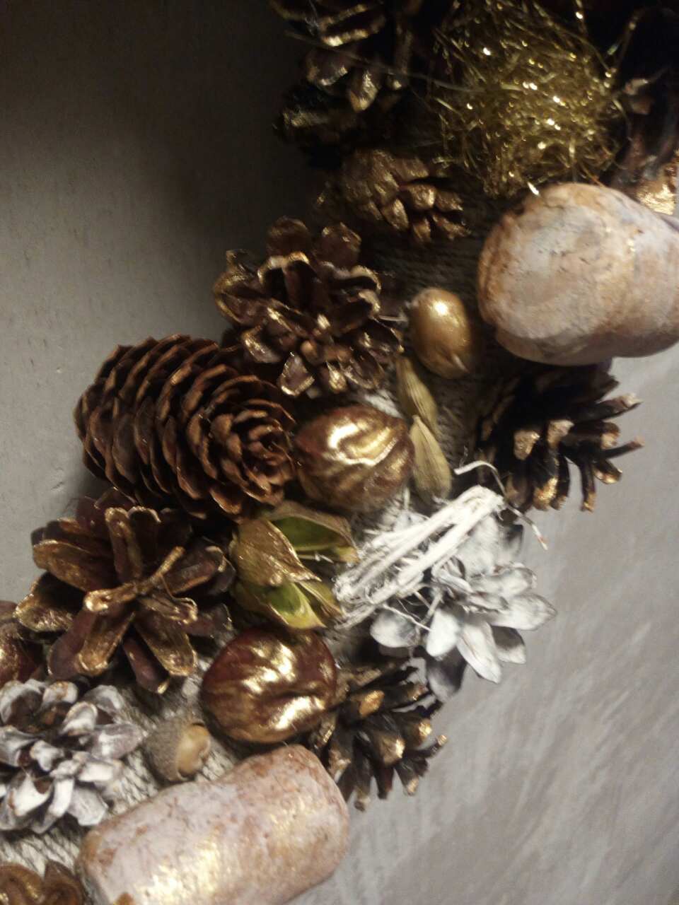 New year wreath - My, Wreath, Christmas wreath, , , Longpost