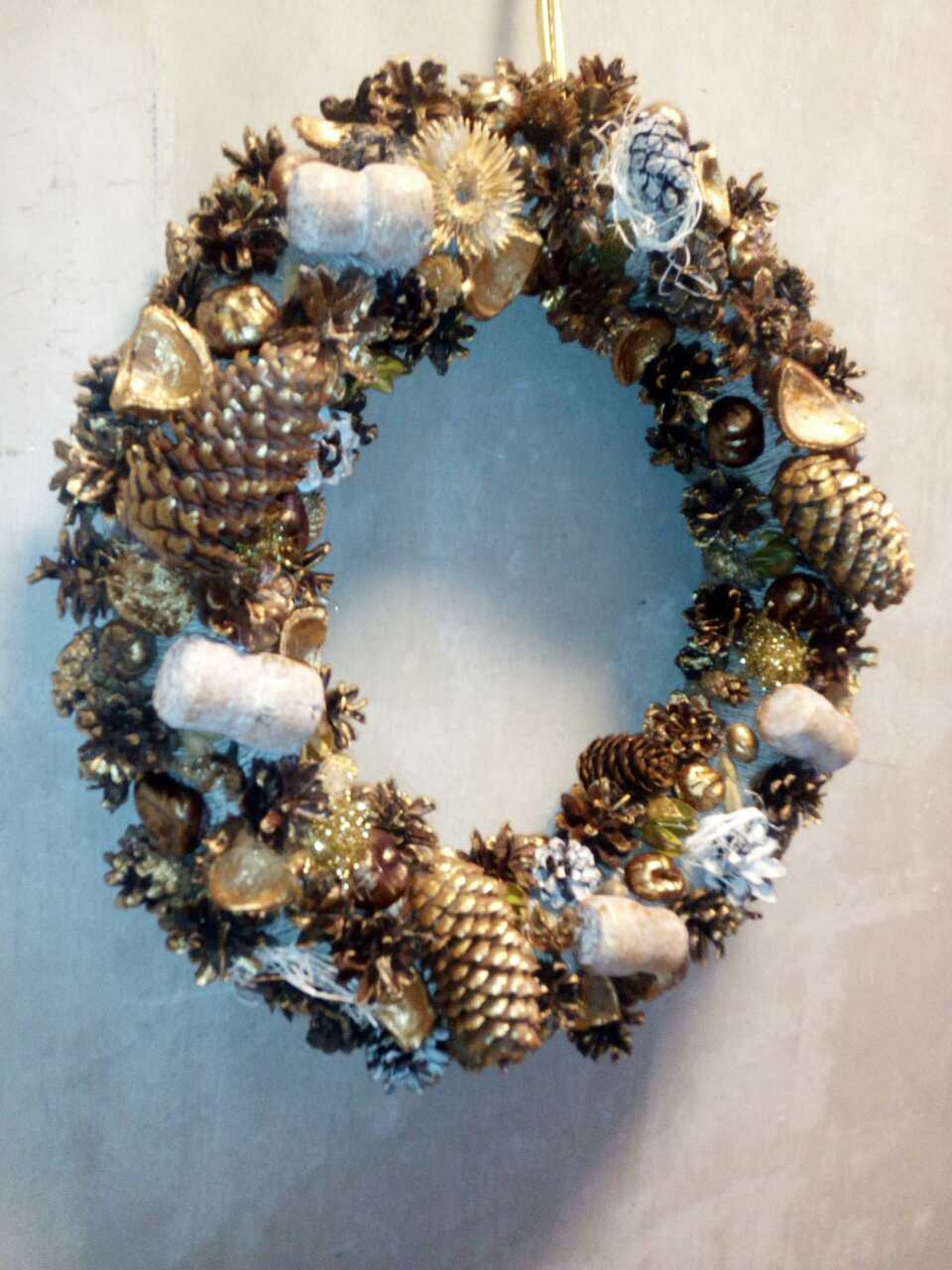 New year wreath - My, Wreath, Christmas wreath, , , Longpost