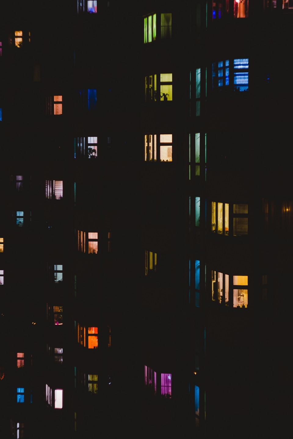 Colors of life. - My, Photo, My, Canon, Helios 44m, Moscow, Night, House, Helios 44m